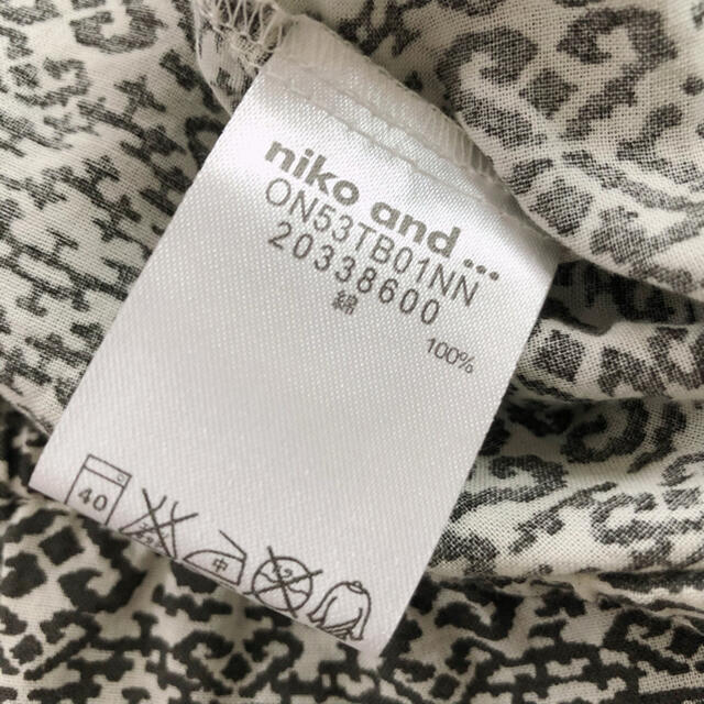 niko and...(ニコアンド)の niko and カットソー　美品 レディースのトップス(カットソー(半袖/袖なし))の商品写真