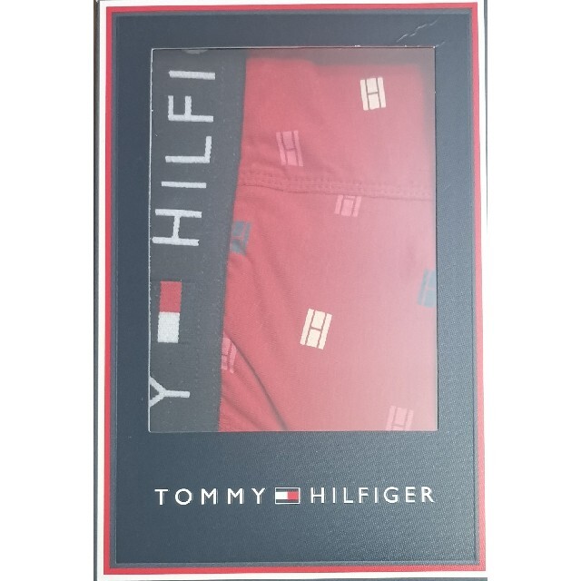 TOMMY HILFIGER(トミーヒルフィガー)のトミーヒルフィガー　新品　メンズ　ボクサーパンツ(レッドM) メンズのアンダーウェア(ボクサーパンツ)の商品写真