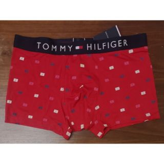 トミーヒルフィガー(TOMMY HILFIGER)のトミーヒルフィガー　新品　メンズ　ボクサーパンツ(レッドM)(ボクサーパンツ)