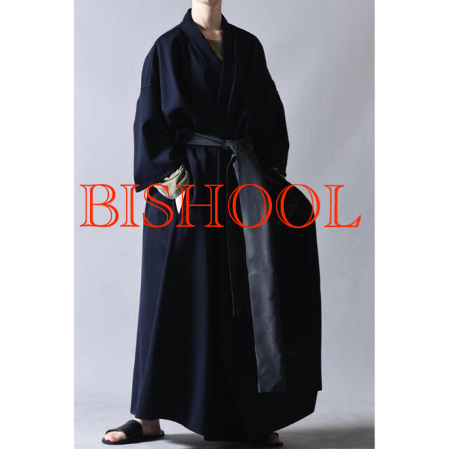 39sformeny-3BISHOOL YUKATA Coat Wool Gabardine 紺色