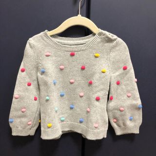 ベビーギャップ(babyGAP)のGAP baby☆ギャップ　ドット刺繍　長袖綿ニット(ニット/セーター)