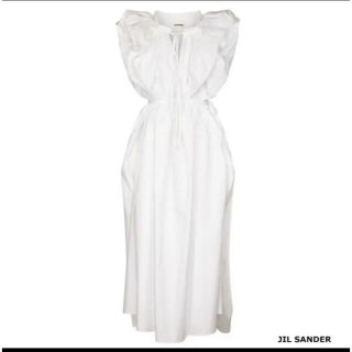JIL SANDER(ロングワンピース/マキシワンピース ・ ホワイト JIL SANDER(ロングワンピース/マキシワンピース ・ ホワイト