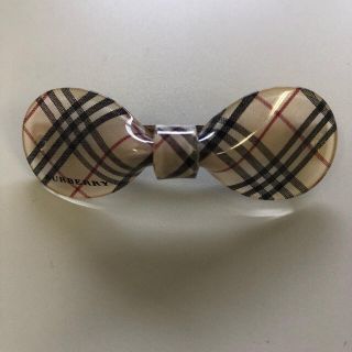 バーバリー(BURBERRY)のBURBERRYノバチェックリボン型バレッタ　バーバリーキッズ用髪留め(その他)