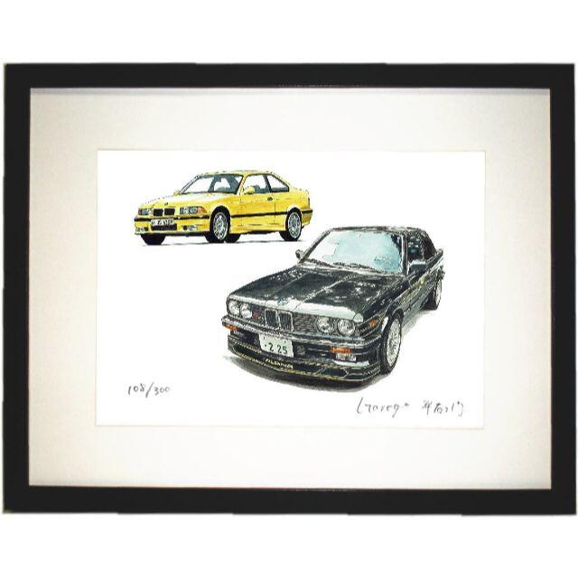 GC-790 BMW325i/M3限定版画 直筆サイン額装●作家 平右ヱ門