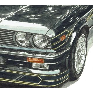 GC-718 BMW530i/635csi限定版画 直筆サイン額装●作家 平右ヱ