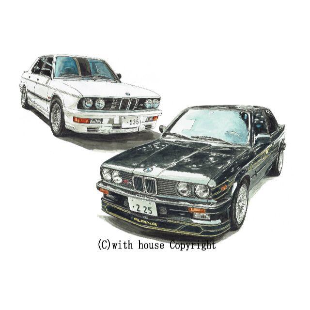 GC-1473 BMW M535/ALPINA限定版画直筆サイン額装作家平右ヱ門 1