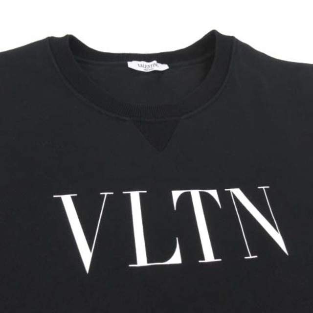 ヴァレンティノ 美品 20SS トレーナー VLTN プリント 国内正規 L 黒56cm着丈