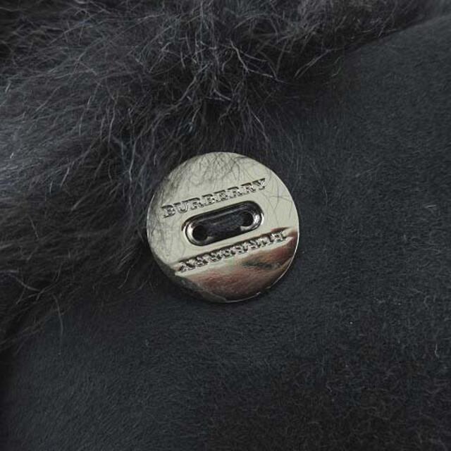 BURBERRY(バーバリー)のバーバリー 美品 ムートン ショート コート 高級 シープスキン 38 ブラック レディースのジャケット/アウター(毛皮/ファーコート)の商品写真