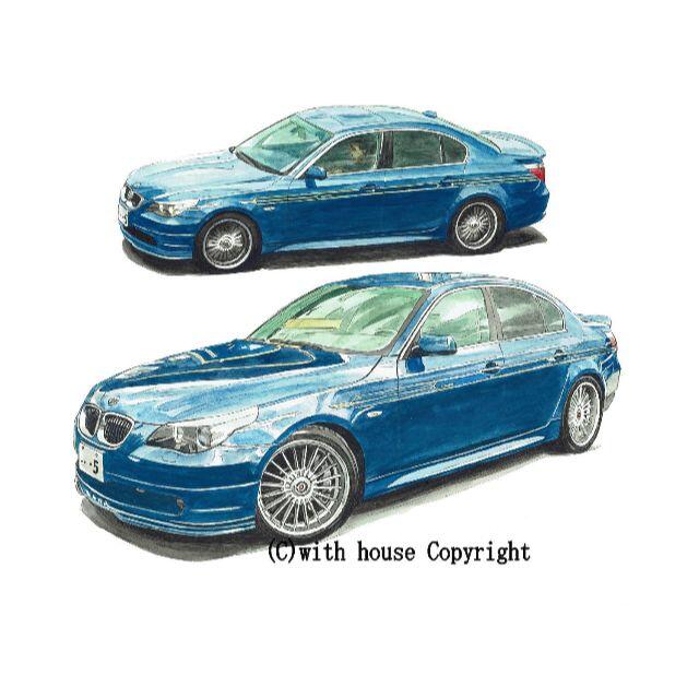 GC-1479 BMW ALPINA B5限定版画直筆サイン額装作家平右ヱ門 1