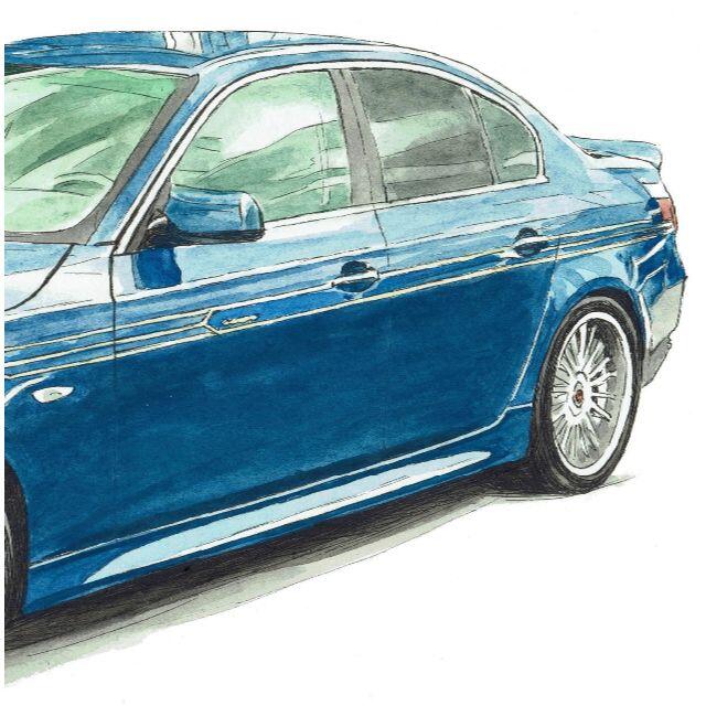 GC-1479 BMW ALPINA B5限定版画直筆サイン額装作家平右ヱ門 8