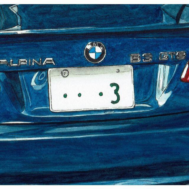 GC-1480 BMW ALPINA B5/B3限定版画サイン額装作家平右ヱ門 7