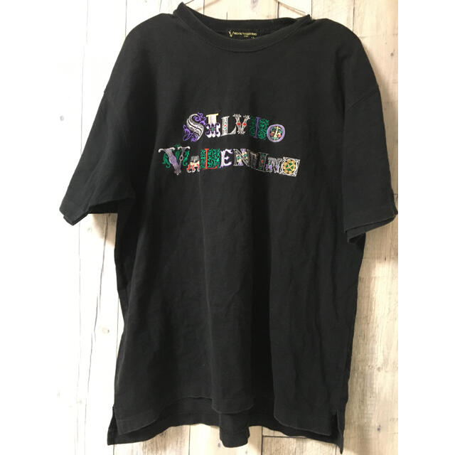 VALENTINO(ヴァレンティノ)のsilvio valentino シルビオバレンチノ　Tシャツ 半袖 刺繍 メンズのトップス(Tシャツ/カットソー(半袖/袖なし))の商品写真