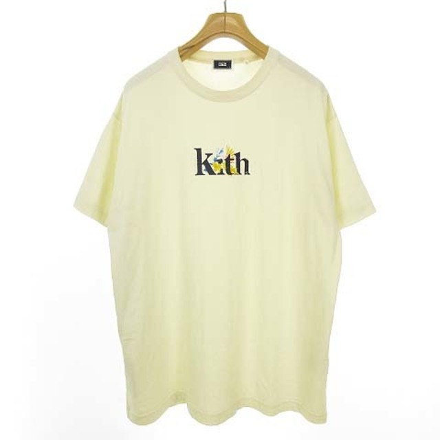 キス KITH NYC 21SS ロゴ プリント Tシャツ 半袖 L 生成り