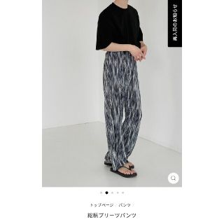 イッセイミヤケ(ISSEY MIYAKE)のJacob's warehouse　総柄プリーツパンツ(スラックス)