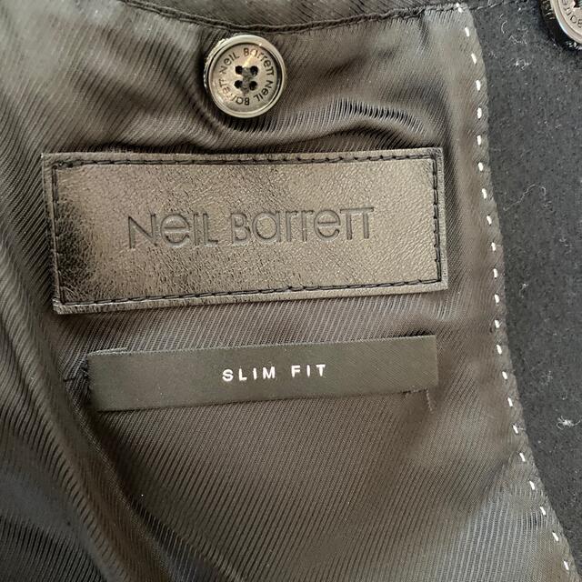 NEIL BARRETT(ニールバレット)の美品　Neil Barrett ニールバレット　メンズ　Pコート　衣装入れ付 メンズのジャケット/アウター(ピーコート)の商品写真