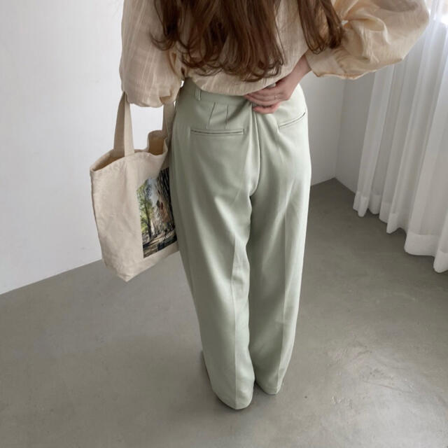 muguet ハイウエストストレートパンツ mint ミント