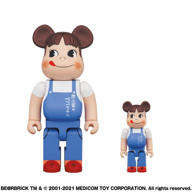 BE＠RBRICK ペコちゃん The overalls 100％＆400％