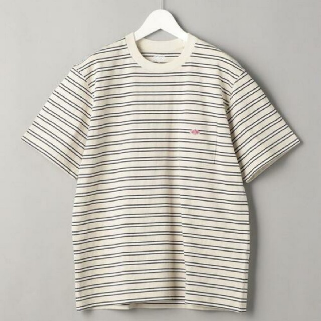 新品 DANTON  ダントン Tシャツ 半袖 ホワイトボーダーtシャツ  40