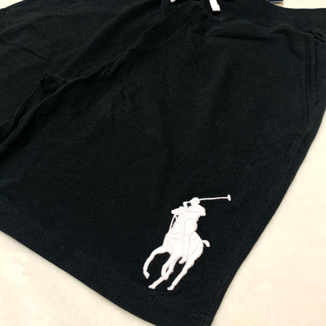 POLO RALPH LAUREN(ポロラルフローレン)のメンズ M 新品 ビッグポニー コットンメッシュ パンツ / ブラック メンズのパンツ(ショートパンツ)の商品写真