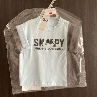 ジーユー(GU)のGU baby ジーユー ベビー　スヌーピー  tシャツ　グラフィックT 半袖(Ｔシャツ)