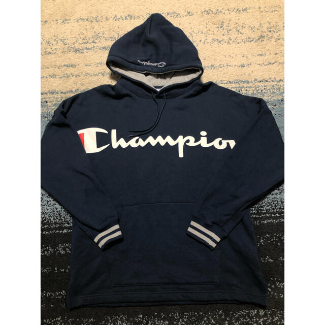 宇宙の香り champion チャンピオン パーカー ヘビーオンス ネイビー XL