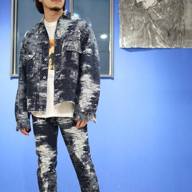 ISSEY MIYAKE(イッセイミヤケ)のTAAKK TAKUYA MORIKAWA. ジャカードデニムジャケット メンズのジャケット/アウター(Gジャン/デニムジャケット)の商品写真