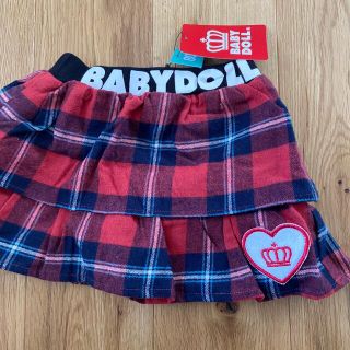 ベビードール(BABYDOLL)のチェック　スカート　新品未使用(スカート)