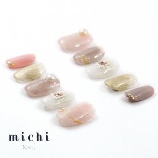 定価2350円⭐︎ ミチネイル michiNail スモーキーカラーネイル コスメ/美容のネイル(つけ爪/ネイルチップ)の商品写真