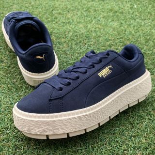 ナイキ(NIKE)の美品22.5 PUMA プーマ バスケット プラットフォーム トレース G282(スニーカー)