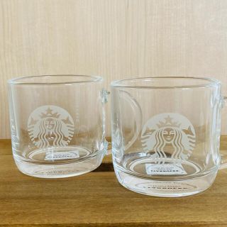 スターバックスコーヒー(Starbucks Coffee)のスタバ　ペアカップ　グラス　マグ　ガラス　(グラス/カップ)