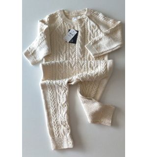 ベビーギャップ(babyGAP)の新品未使用babyGAP ニットロンパース オールインワン(ロンパース)