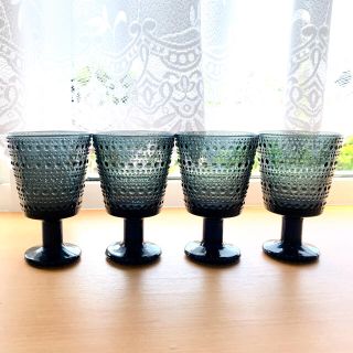 イッタラ(iittala)のイッタラ　カステヘルミ　ユニバーサルグラス　ダークグレー　4個(グラス/カップ)