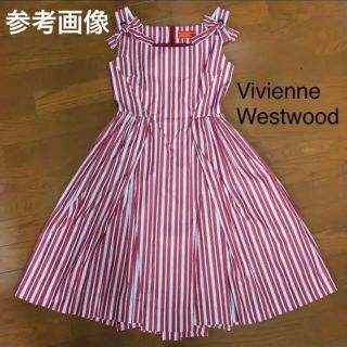 ヴィヴィアンウエストウッド(Vivienne Westwood)のVivienne Westwood ストライプワンピース(ひざ丈ワンピース)