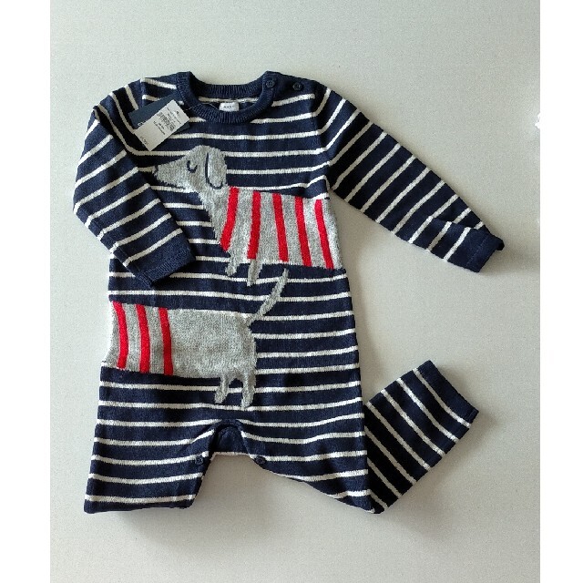 babyGAP(ベビーギャップ)の新品未使用babyGAP ニットロンパース キッズ/ベビー/マタニティのベビー服(~85cm)(ロンパース)の商品写真