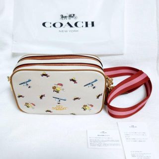 コーチ(COACH)のコーチ　日本限定　スヌーピー  ショルダー　白(ショルダーバッグ)