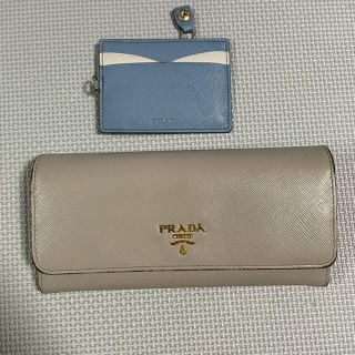 プラダ(PRADA)のプラダ　長財布　グレージュ(財布)