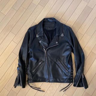 クロムハーツ(Chrome Hearts)のクロムハーツ　ライダース  ベーシックmoto sizeS 極美品　(ライダースジャケット)