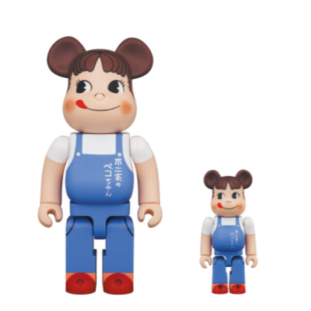BE＠RBRICKペコちゃんThe overalls girl100％＆400％