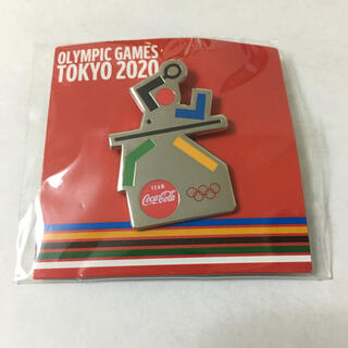 コカコーラ(コカ・コーラ)の2020 東京オリンピック  ピンバッジ　卓球　コカコーラ(ノベルティグッズ)