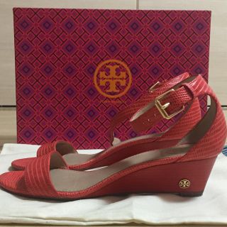 トリーバーチ(Tory Burch)のトリーバーチ レッドサンダルsize6(サンダル)