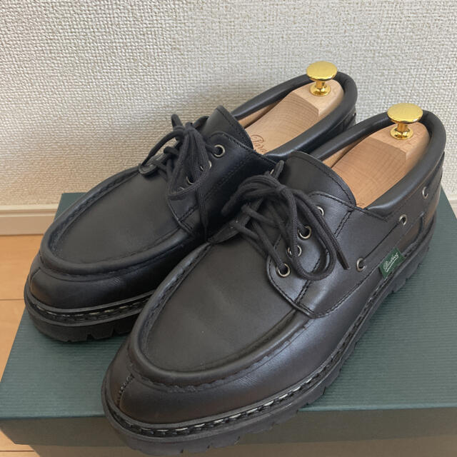 美品　パラブーツ　Paraboot シメイ　デッキシューズ　新作　黒　6.5