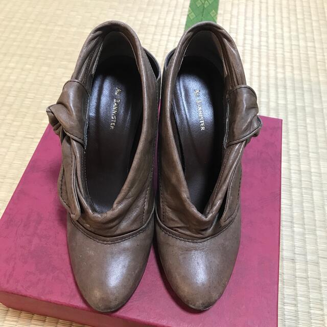 AU BANNISTER(オゥバニスター)のAU BANNISTER サイドリボン ブーティ オゥバニスター 日本製 37 レディースの靴/シューズ(ブーティ)の商品写真