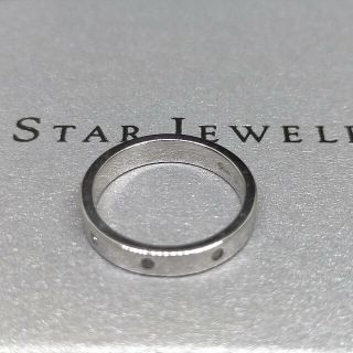 スタージュエリー(STAR JEWELRY)のスタージュエリー K18WG 3.1g ダイヤ4P リング 6号(リング(指輪))