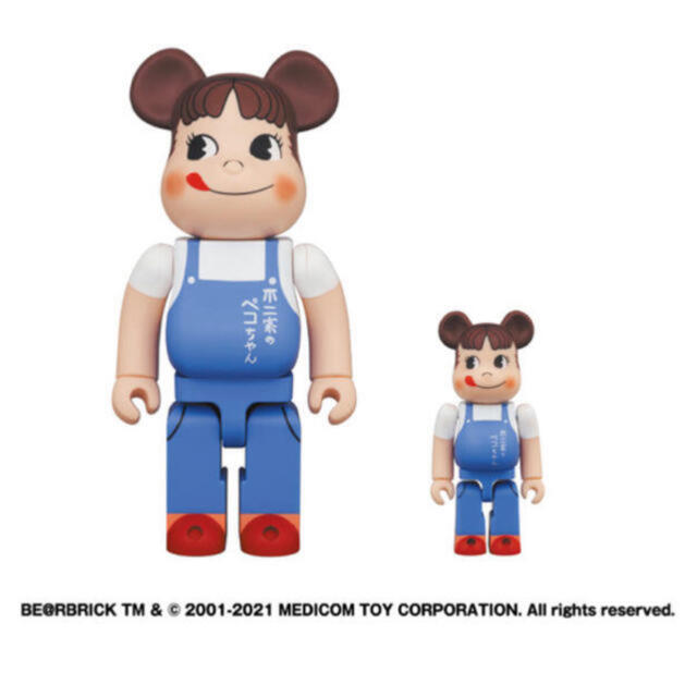 BE@RBRICK ペコちゃん　100% & 400%