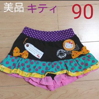 ハローキティ(ハローキティ)の美品　USED　サンリオ　ハローキティ　ショートパンツ　90(パンツ/スパッツ)