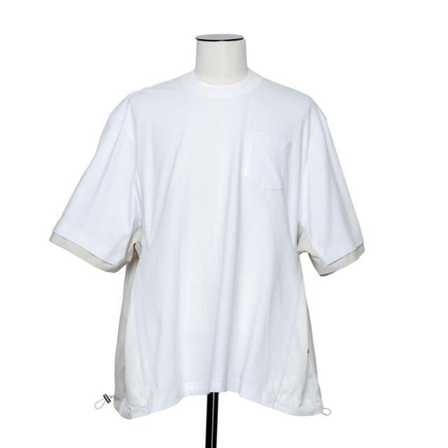 Sacai サカイ 21-02587M Cotton T-Shirt コットン白 - Tシャツ ...
