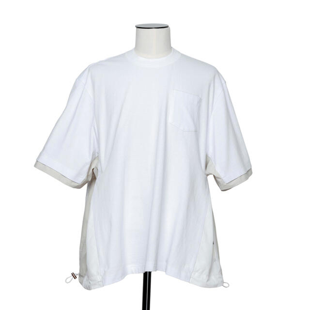 Sacai サカイ 21-02587M Cotton T-Shirt コットン白