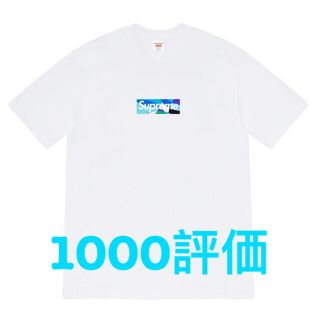 シュプリーム(Supreme)のSupreme Emilio Pucci Box Logo Tee 白青M(Tシャツ/カットソー(半袖/袖なし))