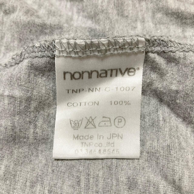 nonnative(ノンネイティブ)のnonnative ノンネイティブ ポケット ラグラン Tシャツ グレー ２ メンズのトップス(Tシャツ/カットソー(半袖/袖なし))の商品写真