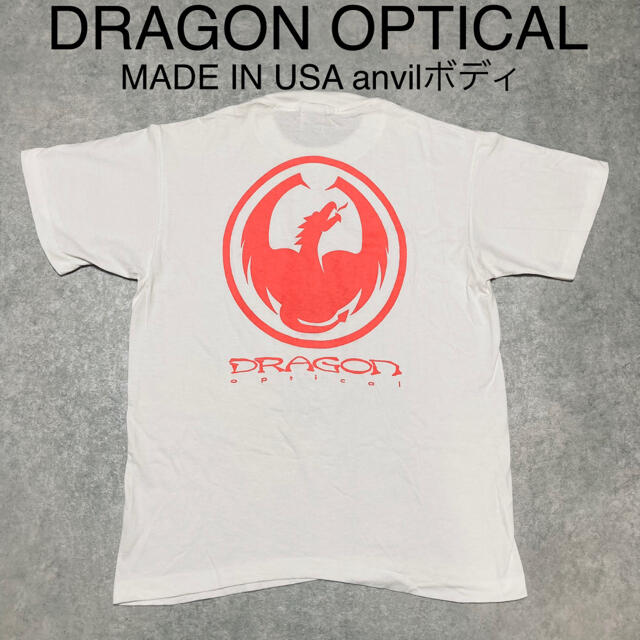 DRAGON(ドラゴン)のUSA製 DRAGON OPTICAL ドラゴン ビンテージ Tシャツ 古着 M メンズのトップス(Tシャツ/カットソー(半袖/袖なし))の商品写真